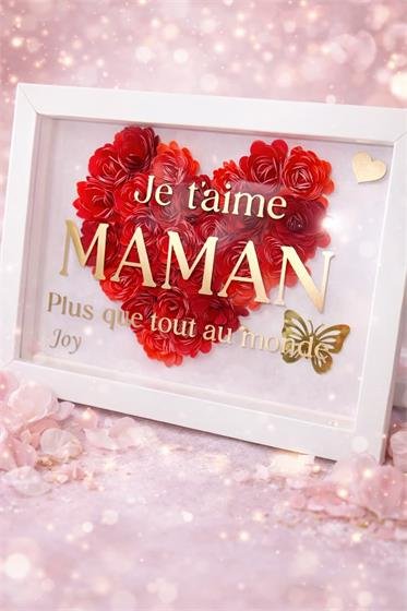 Cadre personnalisé Je t'aime Maman