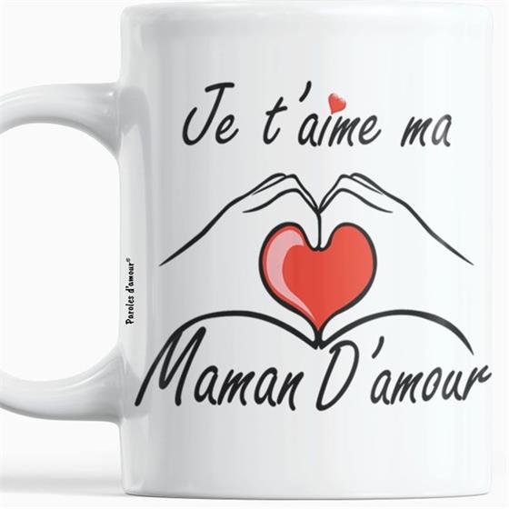 Tasse personnalisée avec message d'amour
